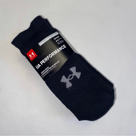 Under Armour performance cotton cushioned crew socks 4 pairs - Picture 1 of 7